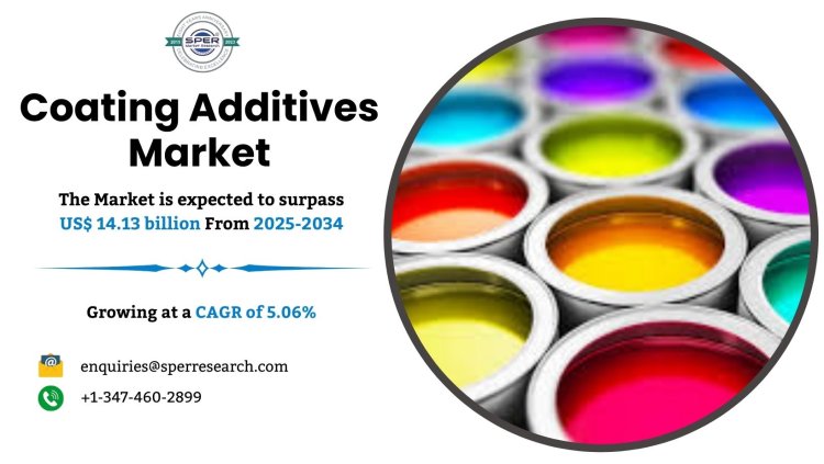 Coating Additives Market Demand Growth, Rising Revenue, Future Opportunities, Business Challenges, Key Players and Forecast Analysis till 2034: SPER Market Research